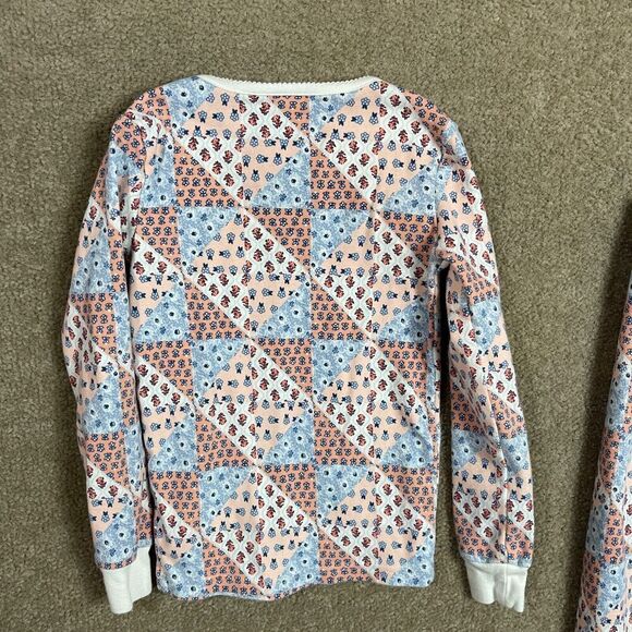 Janie & Jack Sleepwear Set Girls Size 8 Multi Floral Patchwork Pajama Top & Pant - Picture 12 of 13